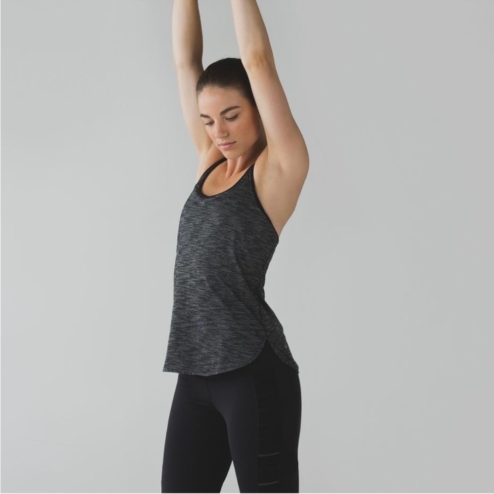 Lululemon What The Sport Singlet II Tank Top Racerback Women’s 2 Luon Black